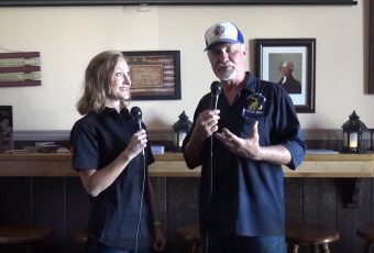 Kim Wilson on location at Sons of Liberty Aleworks