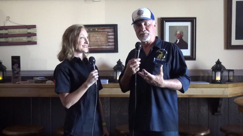 Kim Wilson on location at Sons of Liberty Aleworks