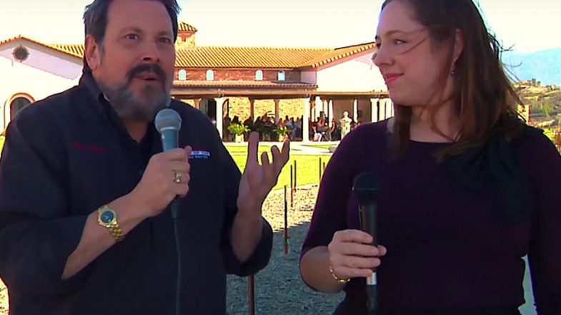 Ron Stark on location at Avensole Winery